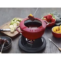 Staub 16 Cm Fondue Set Cherry -Knives & Scissors Sales Store 000010838