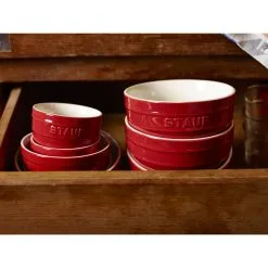Staub 14 Cm Round Ceramic Bowl Cherry -Knives & Scissors Sales Store 000017329