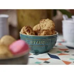 Staub 12 Cm Round Ceramic Bowl Ancient-turquoise -Knives & Scissors Sales Store 000017350