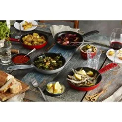 Staub 16 Cm Cast Iron Frying Pan Cherry -Knives & Scissors Sales Store 000018080 1