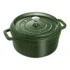 Staub 24 Cm Round Cast Iron Cocotte Basil-green