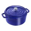Staub 24 Cm Round Cast Iron Cocotte Dark-blue