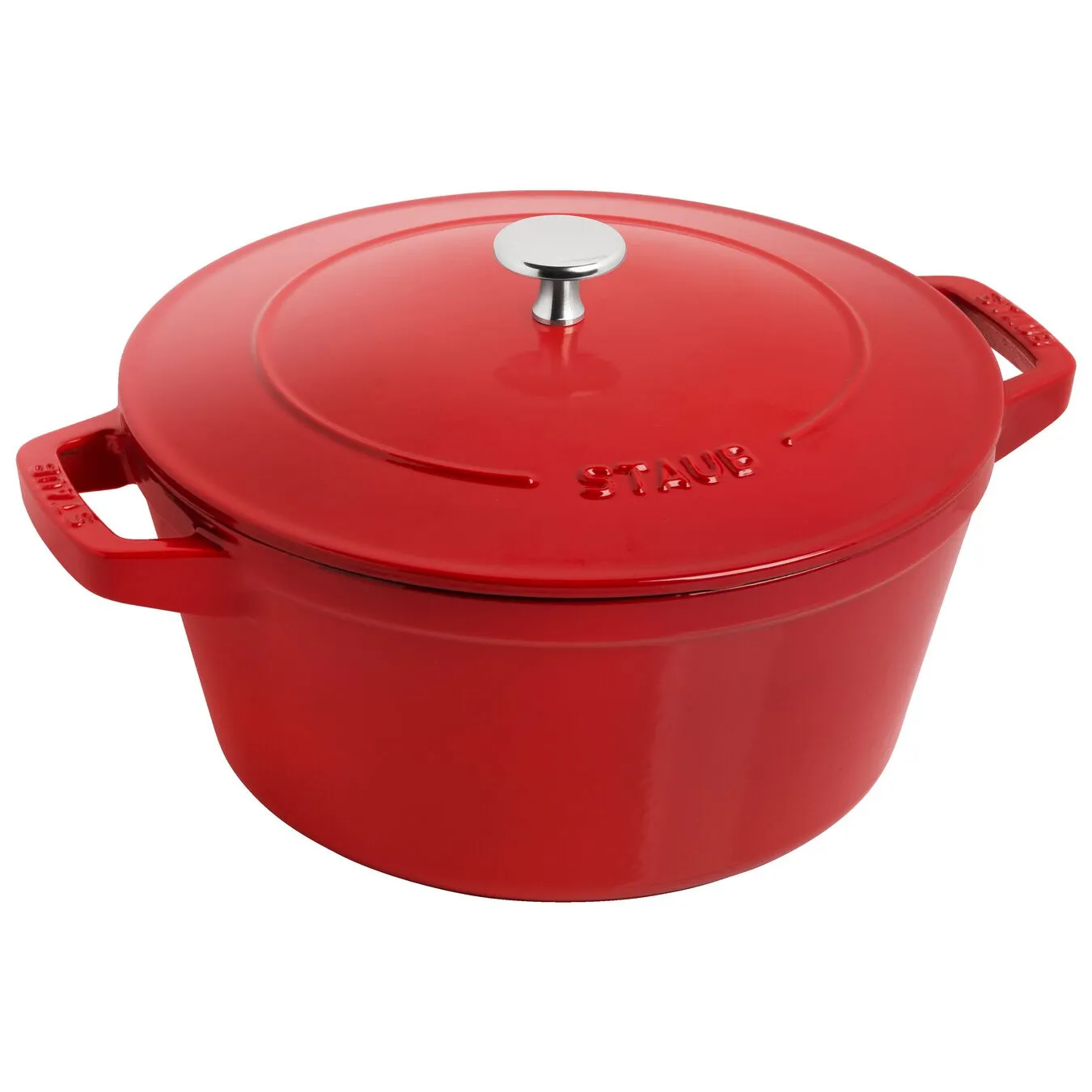 Staub 2-pcs Cast Iron Pot Set Cherry 3 Staub 2-pcs Cast Iron Pot Set Cherry - Image 3