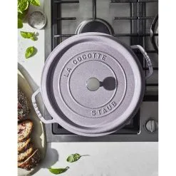 Staub 28 Cm Round Cast Iron Cocotte Cherry Blossom 11 Staub 28 Cm Round Cast Iron Cocotte Cherry Blossom -Knives & Scissors Sales Store 11028117 LS 01