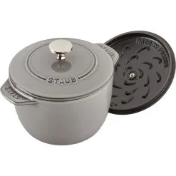 Staub 16 Cm Round Cast Iron Rice Cocotte Graphite-grey -Knives & Scissors Sales Store 11721 618 5