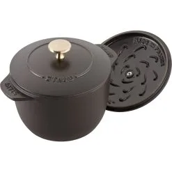 Staub 16 Cm Round Cast Iron Rice Cocotte Black -Knives & Scissors Sales Store 11721 625 5