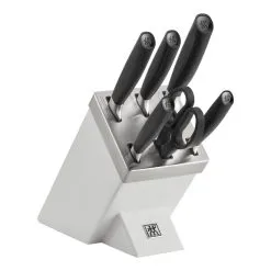 Zwilling 7-pcs White Ash Knife Block Set With KiS Technology
