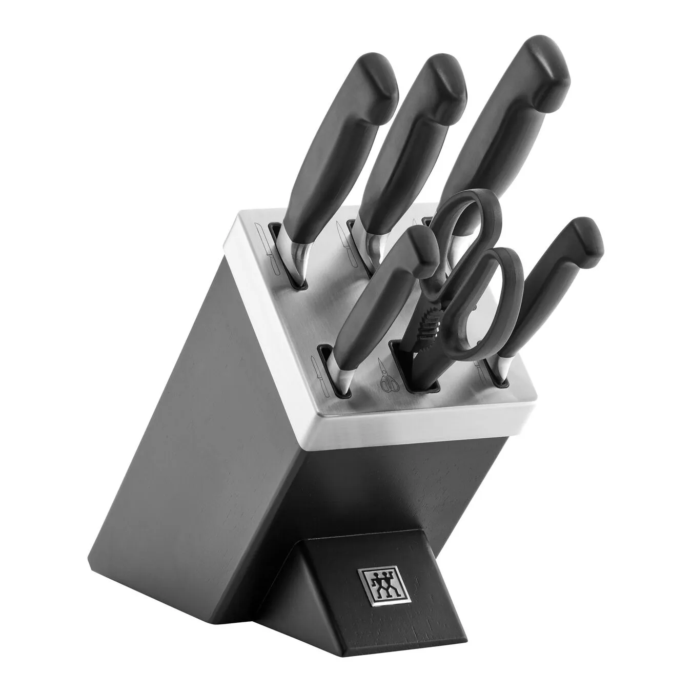 Zwilling 7-pcs Black Ash Knife Block Set With KiS Technology 1 Zwilling 7-pcs Black Ash Knife Block Set With KiS Technology