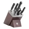 Zwilling 7-pcs Brown Ash Knife Block Set With KiS Technology