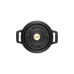 Staub 10 Cm Round Cast Iron Mini Cocotte Black 7 Staub 10 Cm Round Cast Iron Mini Cocotte Black -Knives & Scissors Sales Store 40500 101 0 3