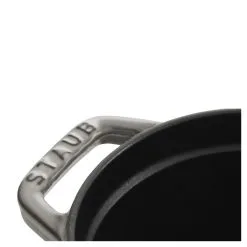 Staub 17 Cm Oval Cast Iron Cocotte Graphite-grey -Knives & Scissors Sales Store 40500 176 0 7