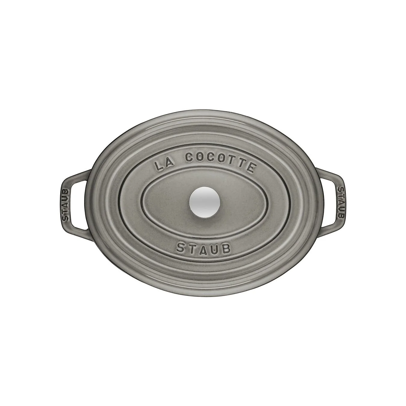 Staub 17 Cm Oval Cast Iron Cocotte Graphite-grey 2 Staub 17 Cm Oval Cast Iron Cocotte Graphite-grey - Image 2