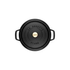 Staub 30 Cm Round Cast Iron Cocotte Black -Knives & Scissors Sales Store 40500 241 0 8 6