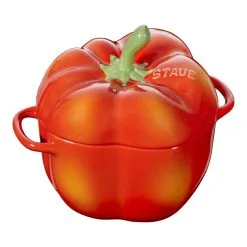 Staub 11 Cm Pepper Ceramic Cocotte Orange-red
