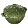Staub 13 Cm Artichoke Ceramic Cocotte Basil-green