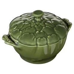 Staub 13 Cm Artichoke Ceramic Cocotte Basil-green