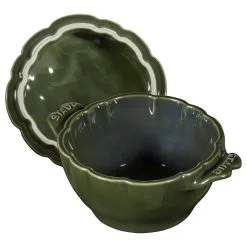 Staub 13 Cm Artichoke Ceramic Cocotte Basil-green -Knives & Scissors Sales Store 40500 326 0 7