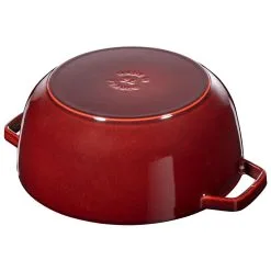 Staub 24 Cm Round Cast Iron French Oven Grenadine-red -Knives & Scissors Sales Store 40501 015 0 3