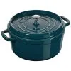 Staub 28 Cm Round Cast Iron Cocotte La-mer