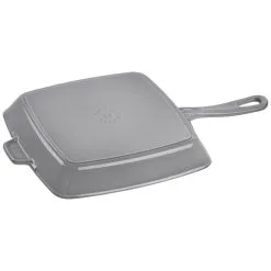 Staub 26 X 26 Cm Square Cast Iron American Grill Graphite-grey 3 Staub 26 X 26 Cm Square Cast Iron American Grill Graphite-grey -Knives & Scissors Sales Store 40501108 1