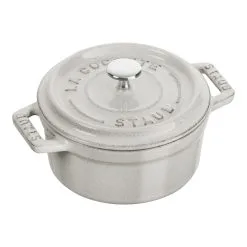 Staub 10 Cm Round Cast Iron Mini Cocotte White Truffle