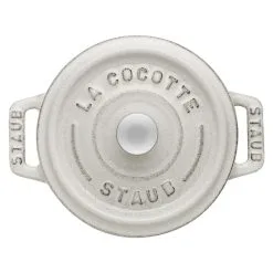 Staub 10 Cm Round Cast Iron Mini Cocotte White Truffle -Knives & Scissors Sales Store 40501408 3