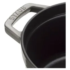 Staub 26 Cm Round Cast Iron Cocotte Graphite-grey -Knives & Scissors Sales Store 40502 303 2