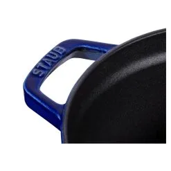Staub 30 Cm Round Cast Iron Cocotte Dark-blue -Knives & Scissors Sales Store 40506 572 0 000000240