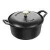 Staub 20 Cm Round Cast Iron La Coquette Black
