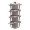 Staub 4-pcs Ceramic Cocotte Set