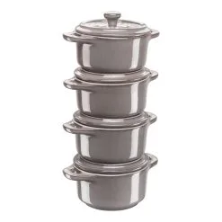Staub 4-pcs Ceramic Cocotte Set