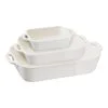 Staub 3-pcs Rectangular Ovenware Set Ivory-white
