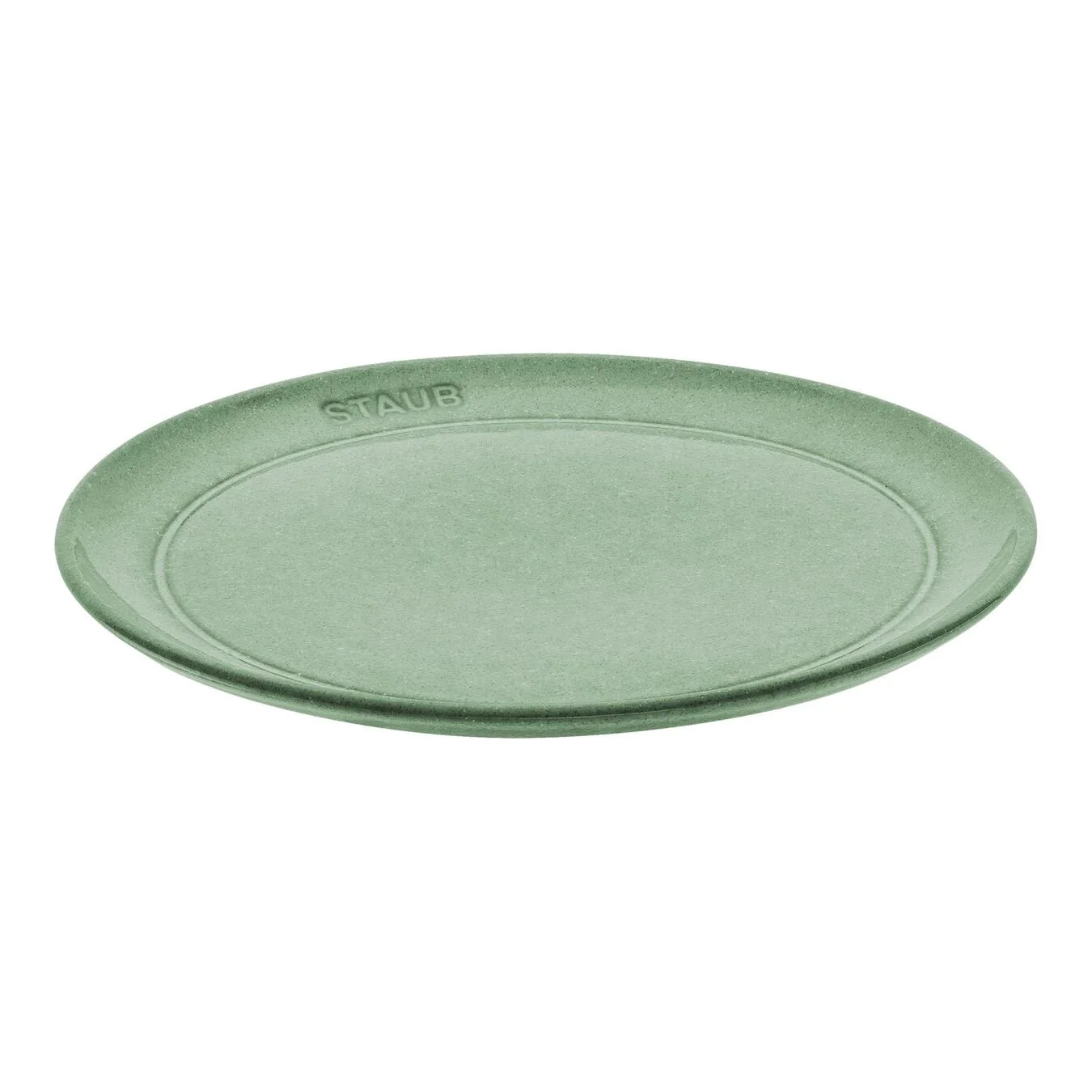 Staub 20 Cm Ceramic Plate Flat Sage 1 Staub 20 Cm Ceramic Plate Flat Sage