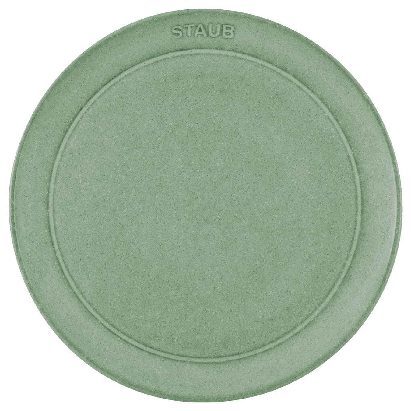 Staub 20 Cm Ceramic Plate Flat Sage 2 Staub 20 Cm Ceramic Plate Flat Sage - Image 2