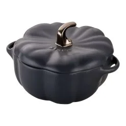 Staub 15 Cm Pumpkin Ceramic Cocotte Black