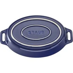 Staub 17 Cm Oval Ceramic Oven Dish Dark-blue -Knives & Scissors Sales Store 40508 604 3