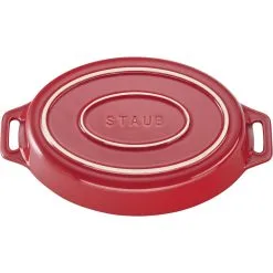 Staub 30 Cm Oval Ceramic Oven Dish Cherry -Knives & Scissors Sales Store 40508 606 3