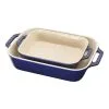 Staub 2-pcs Rectangular Ovenware Set Dark-blue