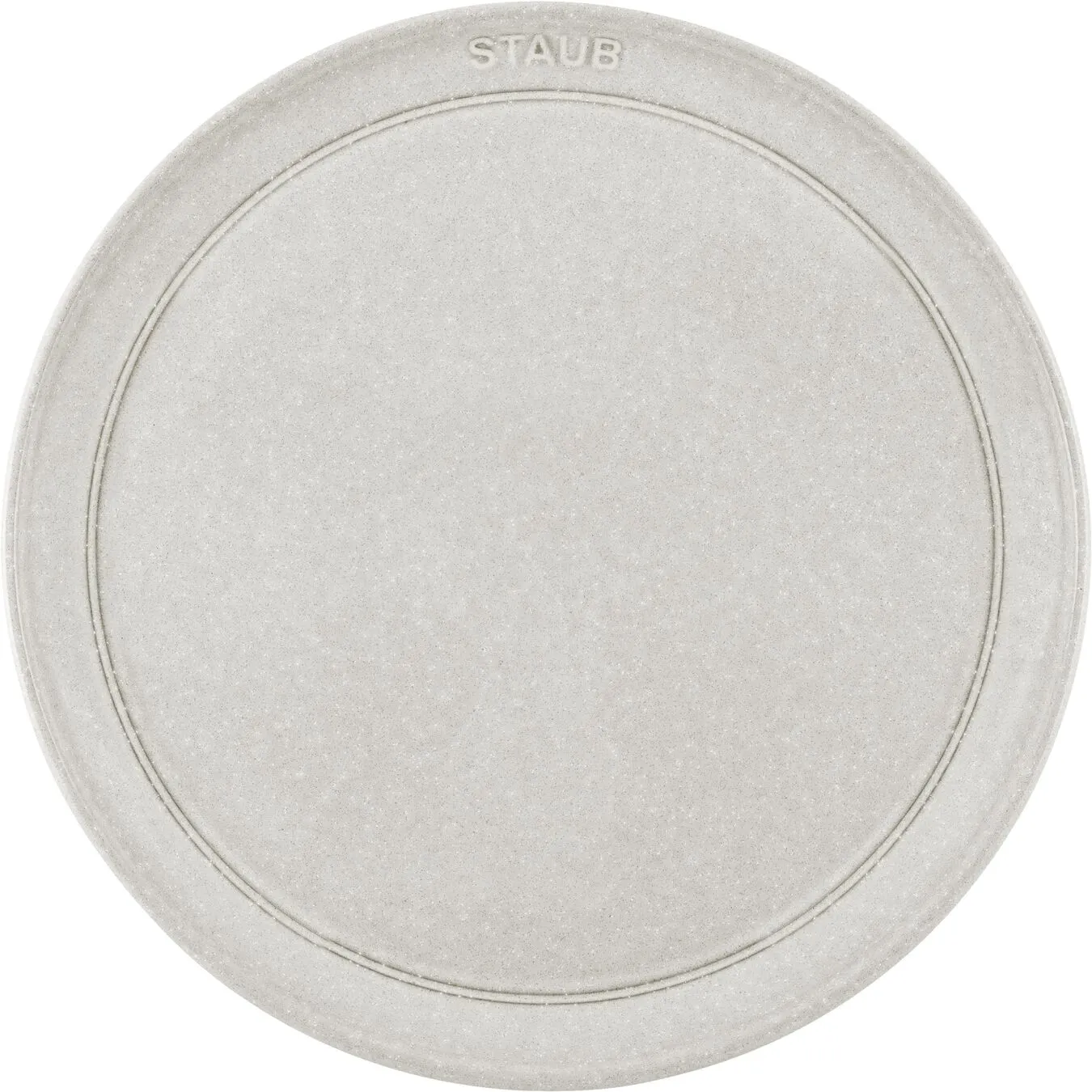 Staub 26 Cm Ceramic Plate Flat White Truffle 2 Staub 26 Cm Ceramic Plate Flat White Truffle - Image 2