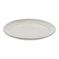 Staub 15 Cm Ceramic Plate Flat White Truffle