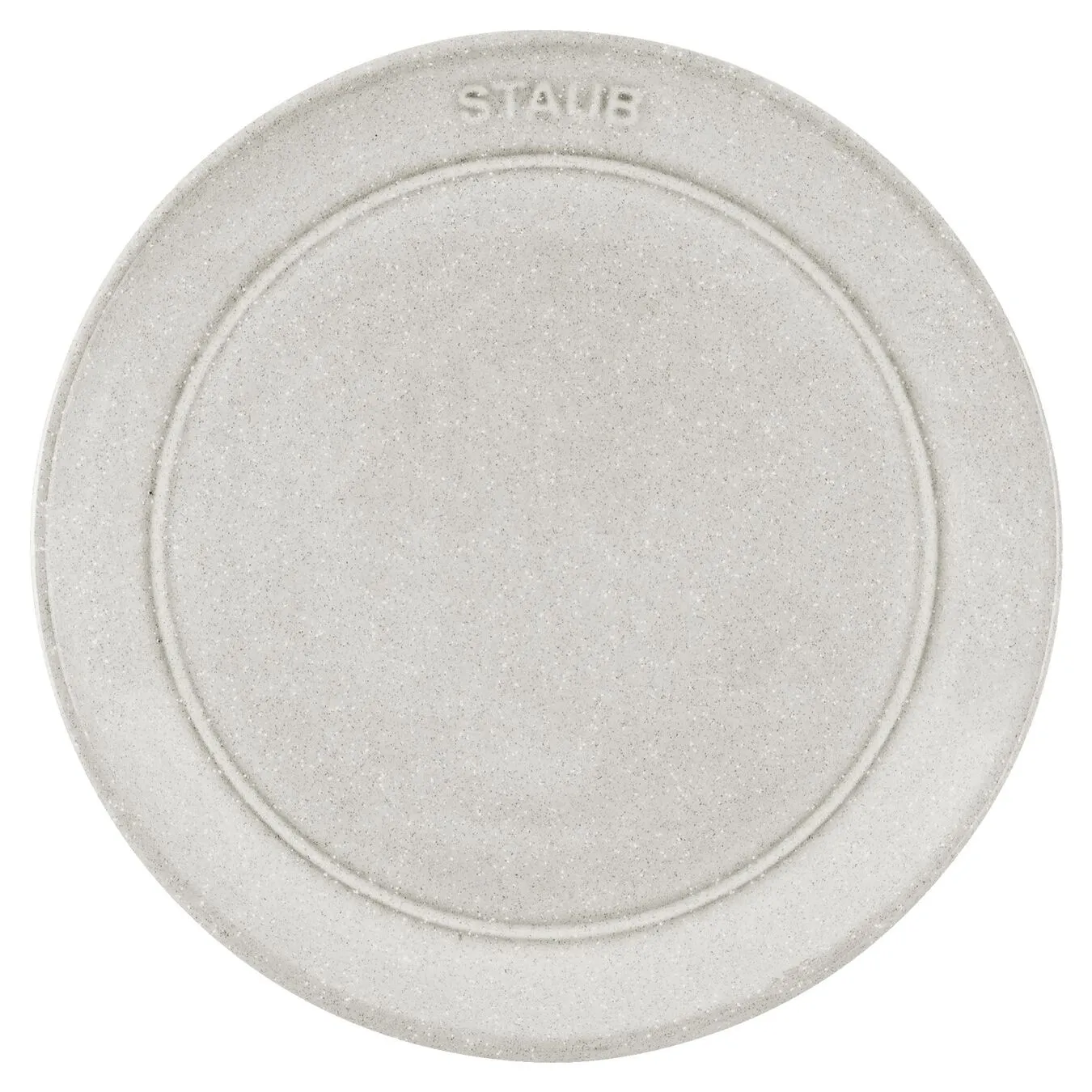 Staub 15 Cm Ceramic Plate Flat White Truffle 2 Staub 15 Cm Ceramic Plate Flat White Truffle - Image 2