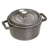 Staub 22 Cm Round Cast Iron Cocotte Graphite-grey