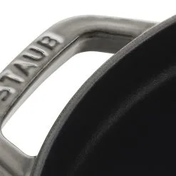 Staub 20 Cm Round Cast Iron Cocotte Graphite-grey -Knives & Scissors Sales Store 40509 304 0 3 1