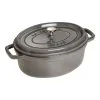 Staub 29 Cm Oval Cast Iron Cocotte Graphite-grey