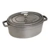 Staub 33 Cm Oval Cast Iron Cocotte Graphite-grey