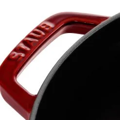 Staub 22 Cm Round Cast Iron Cocotte Grenadine-red -Knives & Scissors Sales Store 40509 355 0 3 1