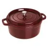Staub 28 Cm Round Cast Iron Cocotte Grenadine-red