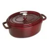 Staub 29 Cm Oval Cast Iron Cocotte Grenadine-red