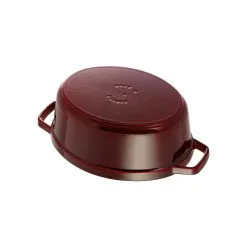 Staub 33 Cm Oval Cast Iron Cocotte Grenadine-red -Knives & Scissors Sales Store 40509 364 0 6 1