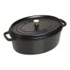 Staub 37 Cm Oval Cast Iron Cocotte Black